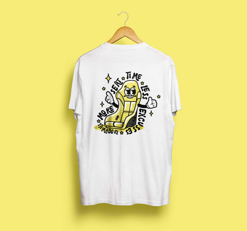 YAMADORI LESS EXCUSES MORE SEAT TIME T-SHIRT